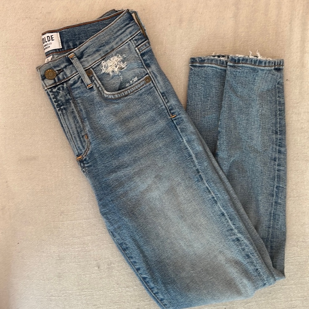 Agoldie high rise skinny jeans